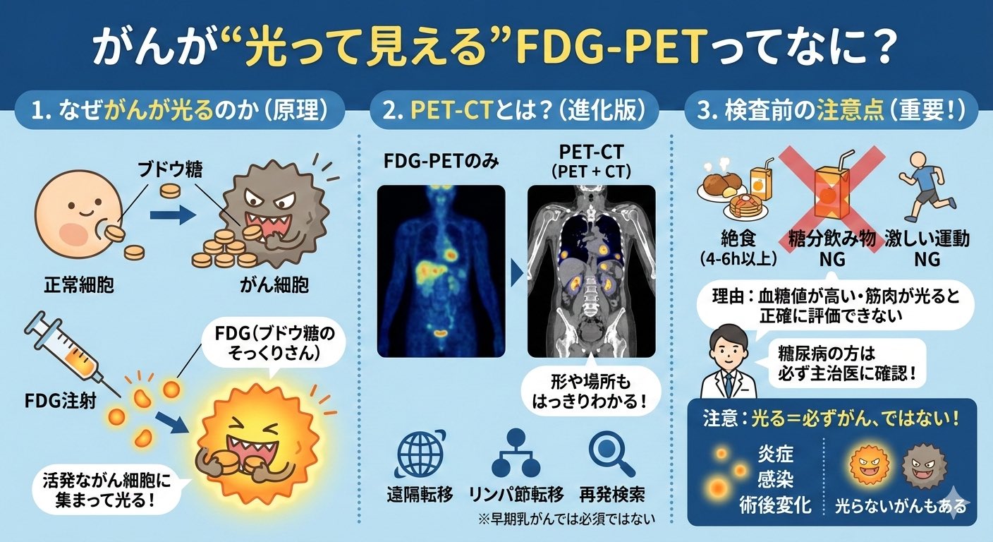 がんが“光って見える”FDG-PETってなに？