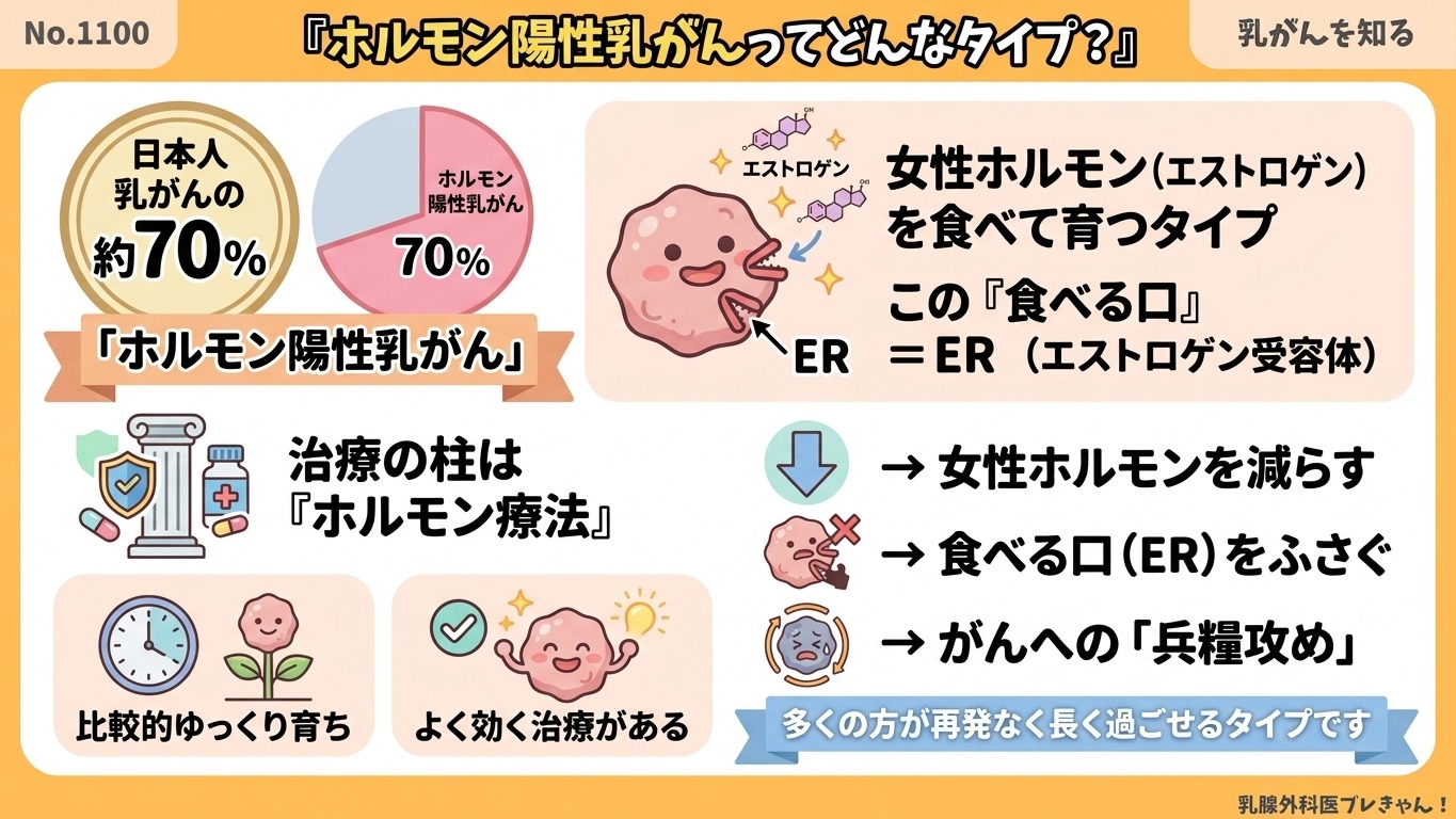 日本人の70%。ホルモン陽性乳がんってどんなタイプ？