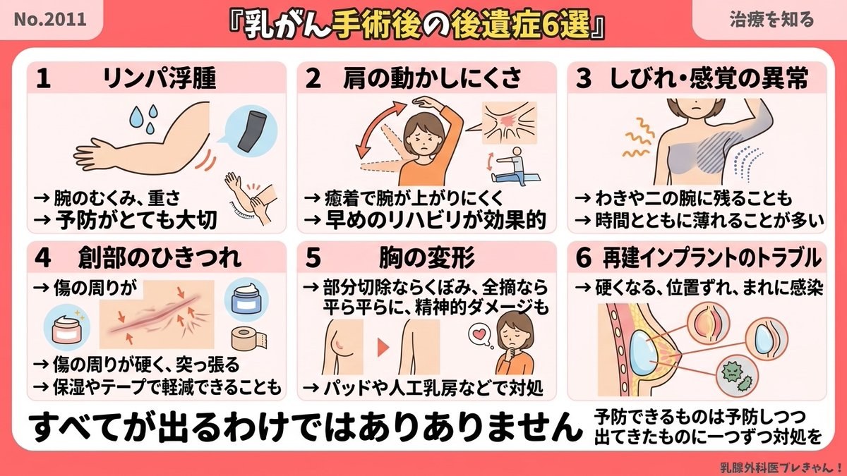 乳がん手術｜知っておきたい後遺症6選